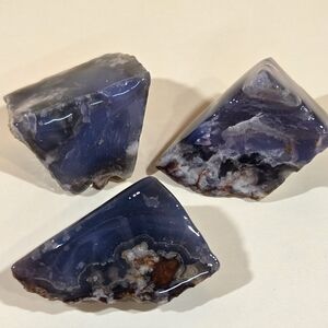 Beautiful Genuine Natural "High-Polished" Snowflake Agate Freeform Slices/ Lot